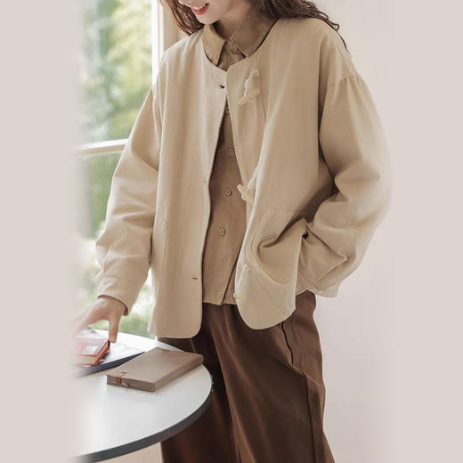 裁缝学苑AS35新中式小香风插肩圆领外套纸样女装新款上衣样板图纸 商品图3