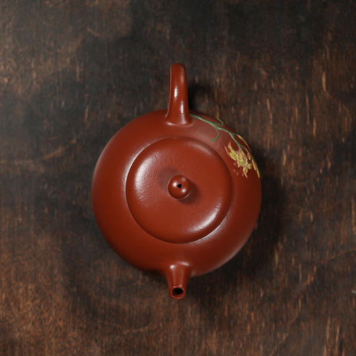 龙德堂陶艺 汤宣武制 《秋亭忘忧》200cc 原矿大红袍 (库存请咨询客服) 商品图3