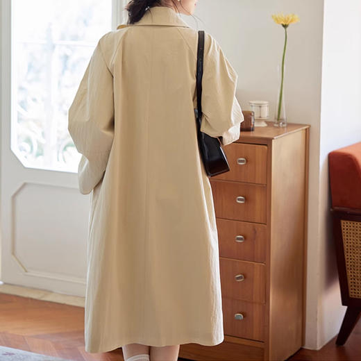 裁缝学苑AS356秋季法式复古廓形插肩袖中长款外套风衣纸样女装样板 商品图3