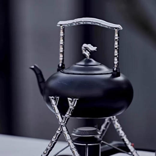 学古竹节壶 316不锈钢700ml户外便携明火煮水壶露营烧水壶 商品图0