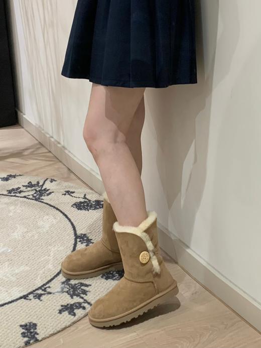 【女款】工厂款雪地靴一粒扣高中低筒，栗色/沙色/灰色/巧色/黑色3352 5803 3352 商品图4