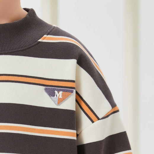 【MQD】童装男大童冬季新款潮酷休闲条纹卫衣 商品图2