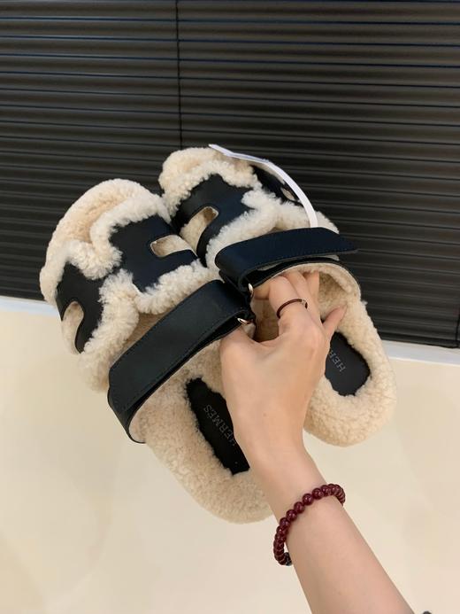 【女款】河南桑坡雪地靴 二舅新款拖鞋35-40  拖鞋建议大一码 商品图1