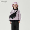 马克珍妮女童复古运动撞色polo领卫衣儿童上衣纯棉秋装新款241289 商品缩略图1