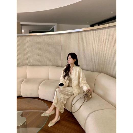 金蘑菇菇【你若盛开】新中式提花刺绣外套高级感国风贵气上衣女 商品图3