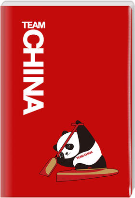 TEAM CHINA熊猫运动造型可收纳环保笔记本A5—皮划艇