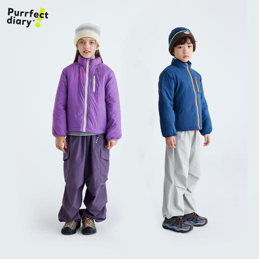 fx-儿童撞色拉链夹克棉服外套 PDWT2443 商品图3