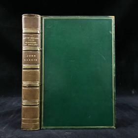 札尼斯朵夫工坊特装本！含藏书票！1904年 约翰·罗斯金《英格兰艺术/英格兰的愉悦之处》 全真皮精装32开