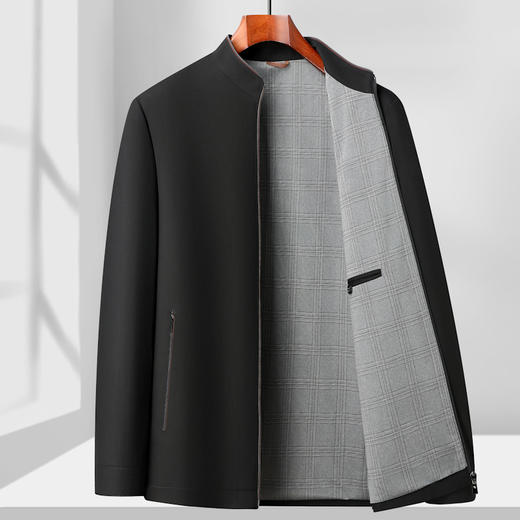 【DLS】大依优型大码立领夹克外套加肥加大肥佬休闲上衣男士胖子 商品图2