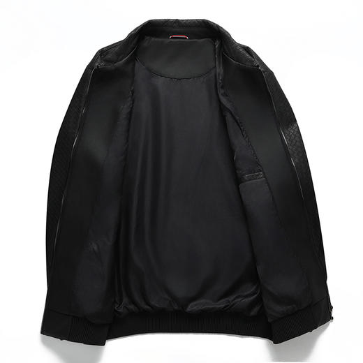 【实体店同款】【新款DPX】大依优型大码翻领皮夹克PU外套加肥加大肥佬休闲上衣男士胖子时尚 商品图3