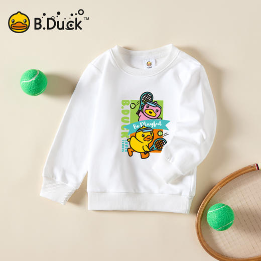 B.Duck小黄鸭童装卡通休闲卫衣春春秋男女童宽松套头105-150 BF3508946 商品图2