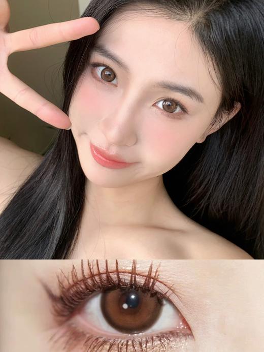 ticcmay 冬日暖阳 棕/蓝里蓝气/冰点软糖 棕 14.5mm 年抛 含硅水凝胶 商品图0