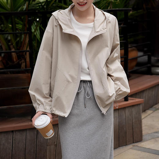 裁缝学苑AQ370休闲纯棉连帽短外套纸样女装上衣版型图纸 商品图4