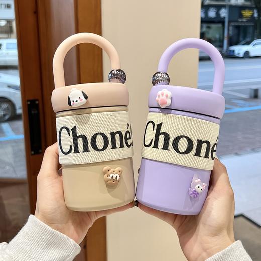【超高颜值！小香风保温杯】小香风水杯咖啡杯保温保冷杯女生高颜值随行杯316不锈钢便携杯子。ry 商品图1