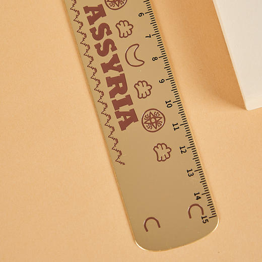 大英博物馆x苏州博物馆亚述系列 萌版狮子金属书签尺 商品图3