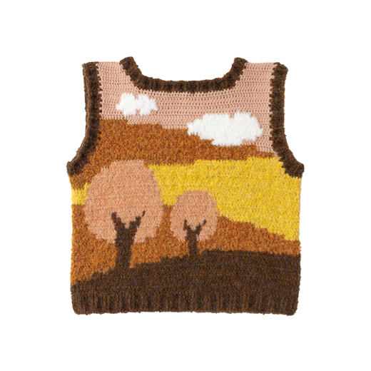 苏苏姐家忆夏知秋马甲手工DIY编织钩针上衣毛线团自制材料包 商品图5