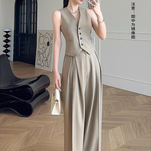 裁缝学苑AS359西装马甲阔腿裤套装纸样女装上衣裤子样板图纸 商品图0