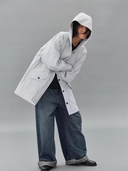步履不停/4C21050C/通勤轻薄一手长连帽收腰工装风衣 商品图3