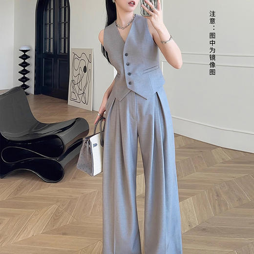 裁缝学苑AS359西装马甲阔腿裤套装纸样女装上衣裤子样板图纸 商品图3