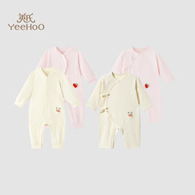 英氏新生儿婴儿衣服春秋款长袖保暖宝宝连体衣和尚服YLHAJ3Q019A YLHAJ3Q020A YLAAJ3Q019A YLAAJ3Q020A