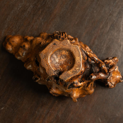 清早期 沉香木雕树纹爵杯 商品图4