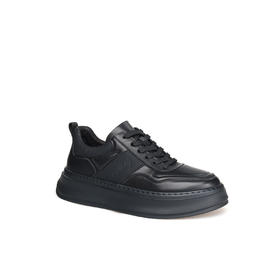 豪麟名鞋奥莱迪嘉男鞋休闲鞋牛皮革DJWTA42MX002黑色  原价1960元