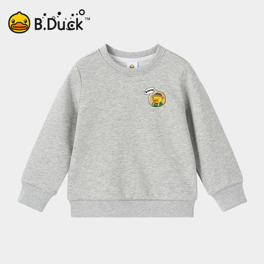 B.Duck小黄鸭童装圆领卫衣春春秋男童时尚印花童装潮105-150 BF3508953 商品图3