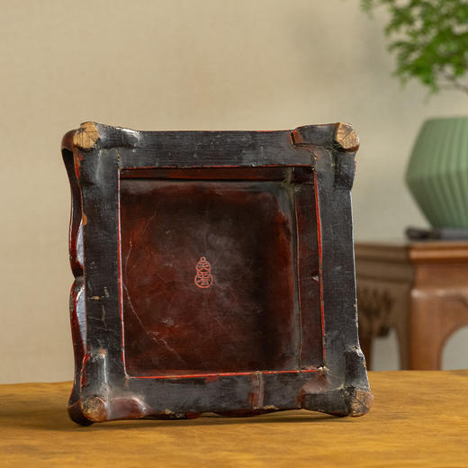 清 朱漆天圆地方壸门带托泥器座 商品图4