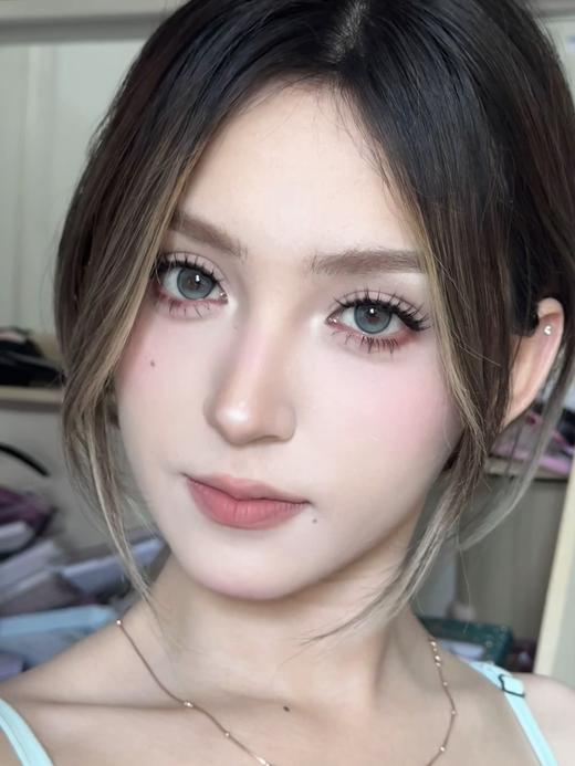 ticcmay 荔枝玫瑰 灰粉/椰子海 蓝 14.2mm 年抛 含硅水凝胶 商品图2