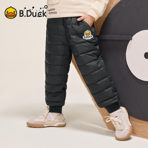 B.Duck小黄鸭童装冬季男童防风保暖休束脚长裤长裤105-150 BF5557917 商品图4