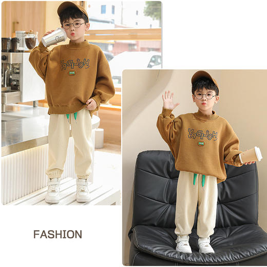 45.9/2条  秋冬儿童保暖裤子加绒运动裤束脚裤宝宝男女童宽松休闲裤子 商品图11