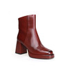 豪麟名鞋奥莱迪嘉女鞋短靴胎牛皮革DJMPA42WN006酒红色  原价2960元 商品缩略图0