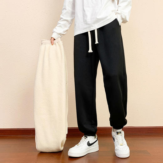 【GZ】无忧购韩版休闲一体绒330g宽松束脚运动裤1888（截单后7天发货)25年清仓捡漏 商品图3