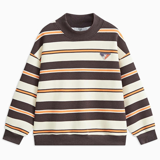 【MQD】童装男大童冬季新款潮酷休闲条纹卫衣 商品图4