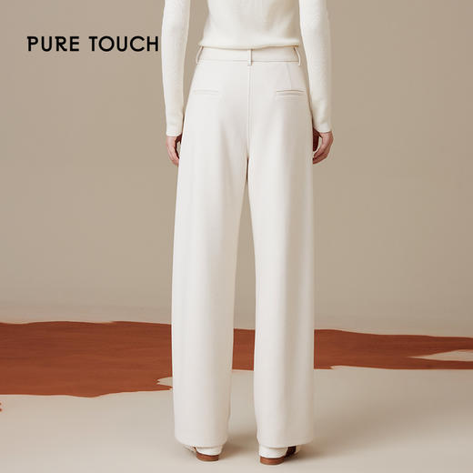 pure touch女士米白色直筒裤1368244412 商品图2