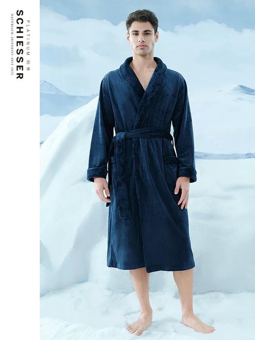 【超柔绒】SCHIESSER/德国舒雅铂雅男士超柔绒睡袍99/23521R 商品图1