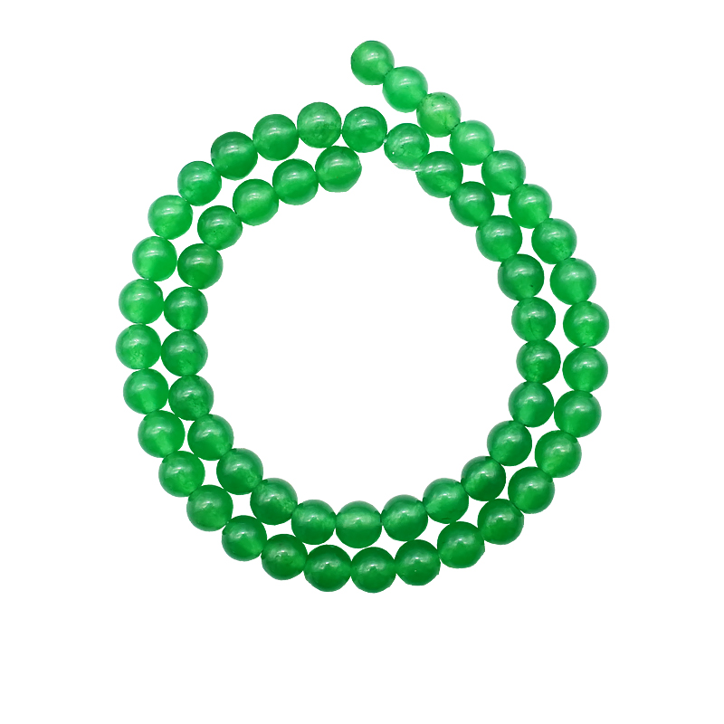 绿玉髓6mm珠料意卡米诺手串念珠单颗珠子散珠半成品