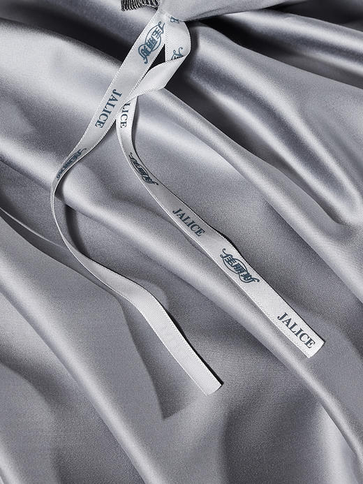 佳丽斯140S贡缎床上四件套轻奢高级感纯棉全棉被套长绒棉床单简约 商品图11