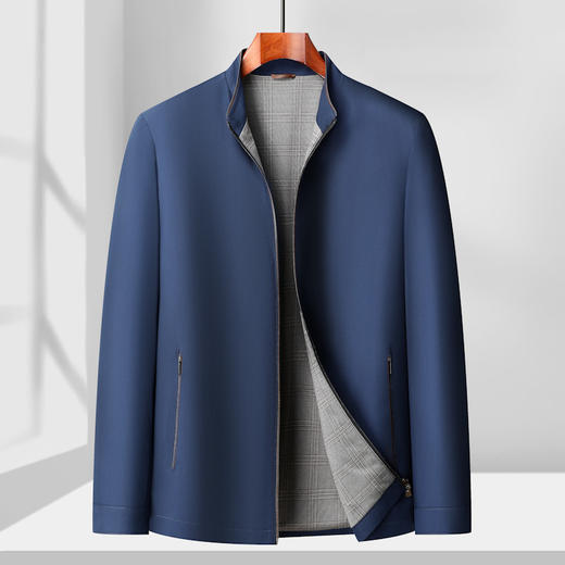 【DLS】大依优型大码立领夹克外套加肥加大肥佬休闲上衣男士胖子 商品图4