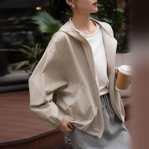 裁缝学苑AQ370休闲纯棉连帽短外套纸样女装上衣版型图纸 商品图3
