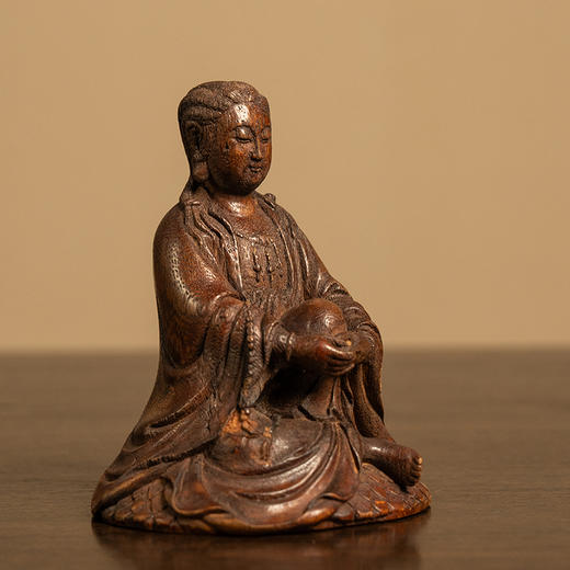 清 沉香木雕自在观音像 商品图1