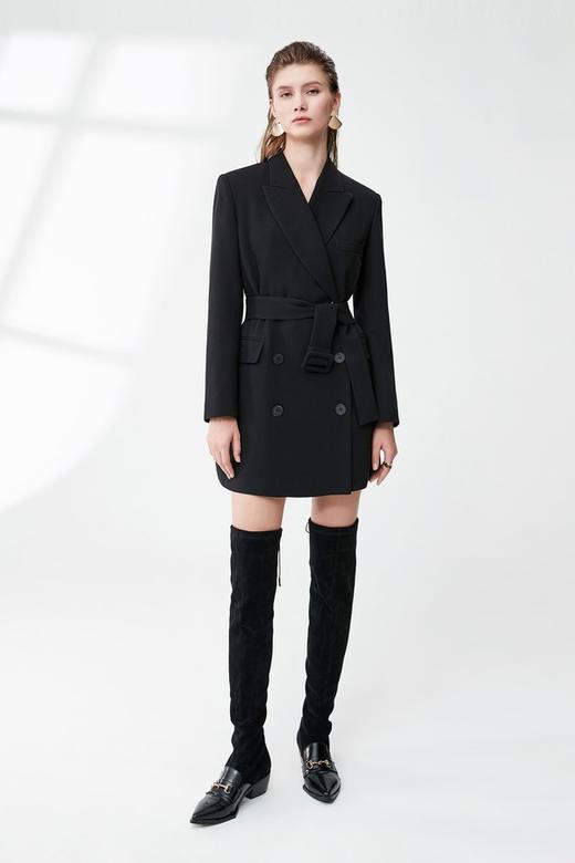ESTELLICA 黑色高级长西装外套 9832 商品图3