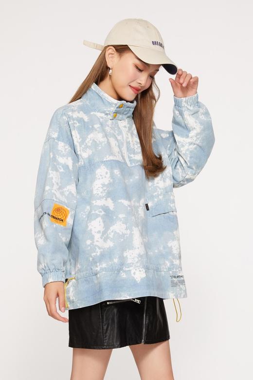 WHO KNOWS 宽松套头迷彩外套 9828 商品图0