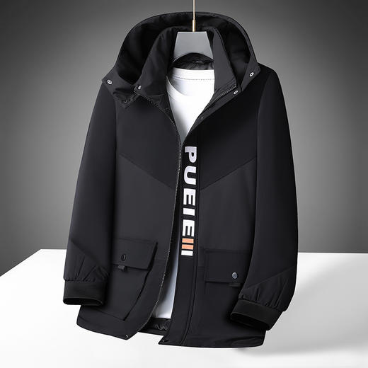 【可拆卸帽】【新款DB】大依优型大码男装连帽棉服棉衣夹克外套棉夹克加肥加大上衣男士 商品图7