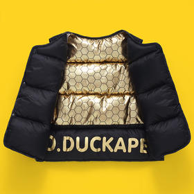 【39元/2件 小黄鸭儿童黑金马甲】🤩妈妈们，快来抢福利❗️100-140cm⚠拍1⃣发2⃣，到手2件同尺码，2件需不同尺码请备注