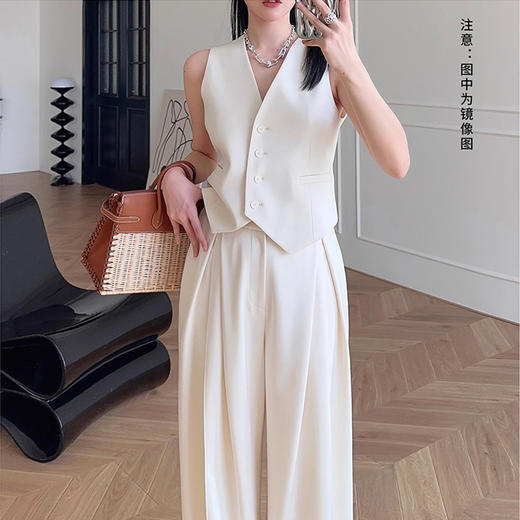 裁缝学苑AS359西装马甲阔腿裤套装纸样女装上衣裤子样板图纸 商品图2