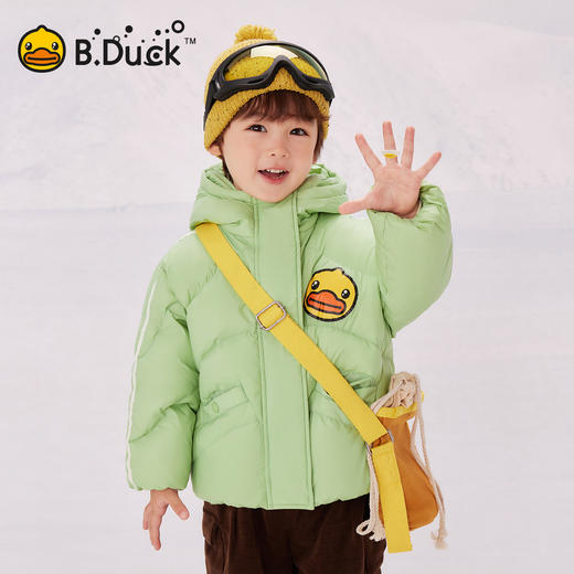 B.Duck小黄鸭童装冬季男女童保暖连帽羽绒服上衣105-150 BF5516003 商品图2