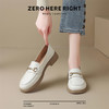 ZHR则则头层牛皮乐福鞋2024新款气质百搭单鞋英伦小皮鞋女鞋 商品缩略图8