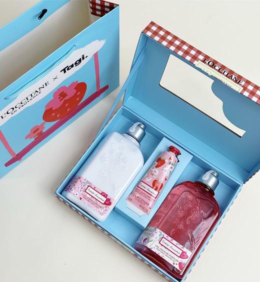 欧舒丹莓莓恋香氛三件套丨香氛套装沐浴露250ml+润肤乳250ml+护手霜30ml 商品图0