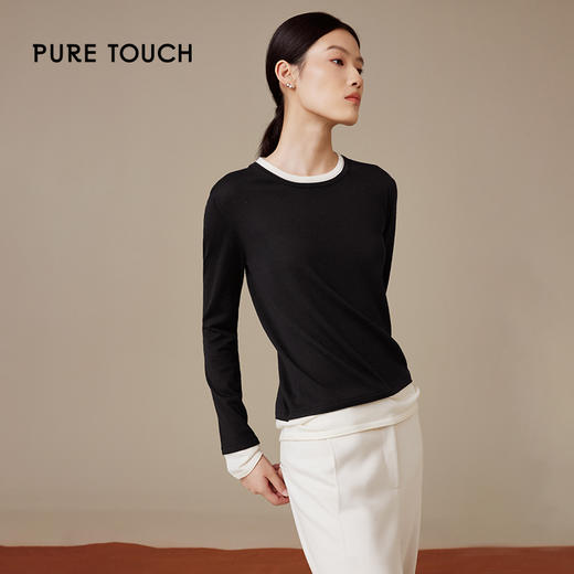 pure touch女士针织薄款打底衫1302244426 商品图0